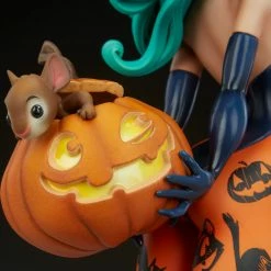 Maybang's Collectibles Sideshow Collectibles Sideshow Chris Sanders Happy HallowQueens Collection Pumpkin Witch Statue
