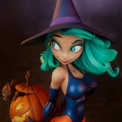 Maybang's Collectibles Sideshow Collectibles Sideshow Chris Sanders Happy HallowQueens Collection Pumpkin Witch Statue