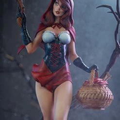 Maybang's Collectibles Sideshow Collectibles Sideshow J. Scott Campbell’s Fairytale Fantasies Collection Red Riding Hood Statue