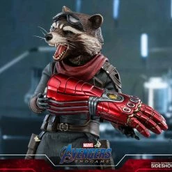 Maybang's Collectibles Hot Toys Marvel Comics Avengers Endgame Rocket Raccoon 1/6 Scale Collectible Figure