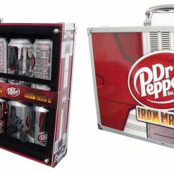 Maybang's Collectibles Dr. Pepper Iron Man 2 Promotion Can Set Of 14 In Suitcase Signed By Stan Lee