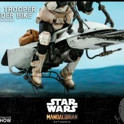 Maybang's Collectibles Hot Toys Star Wars The Mandalorian - Television Masterpiece Series Scout Trooper And Speeder Bike 1/6 Scale Collectible Figure Set