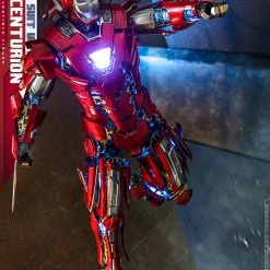 Maybang's Collectibles Hot Toys Marvel Comics Iron Man 3 Iron Man Silver Centurion (Armor Suit Up Version) Diecast 1/6 Scale 12