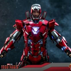 Maybang's Collectibles Hot Toys Marvel Comics Iron Man 3 Iron Man Silver Centurion (Armor Suit Up Version) Diecast 1/6 Scale 12
