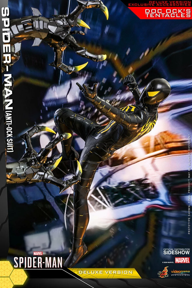 Maybang's Collectibles Hot Toys Marvel Spider-Man Game Spider-Man (Anti-Ock Suit) Deluxe 1/6 Scale 12 Action Figure 1 Maybang's Collectibles Hot Toys Marvel Spider-Man Game Spider-Man (Anti-Ock Suit) Deluxe 1/6 Scale 12 Action Figure
