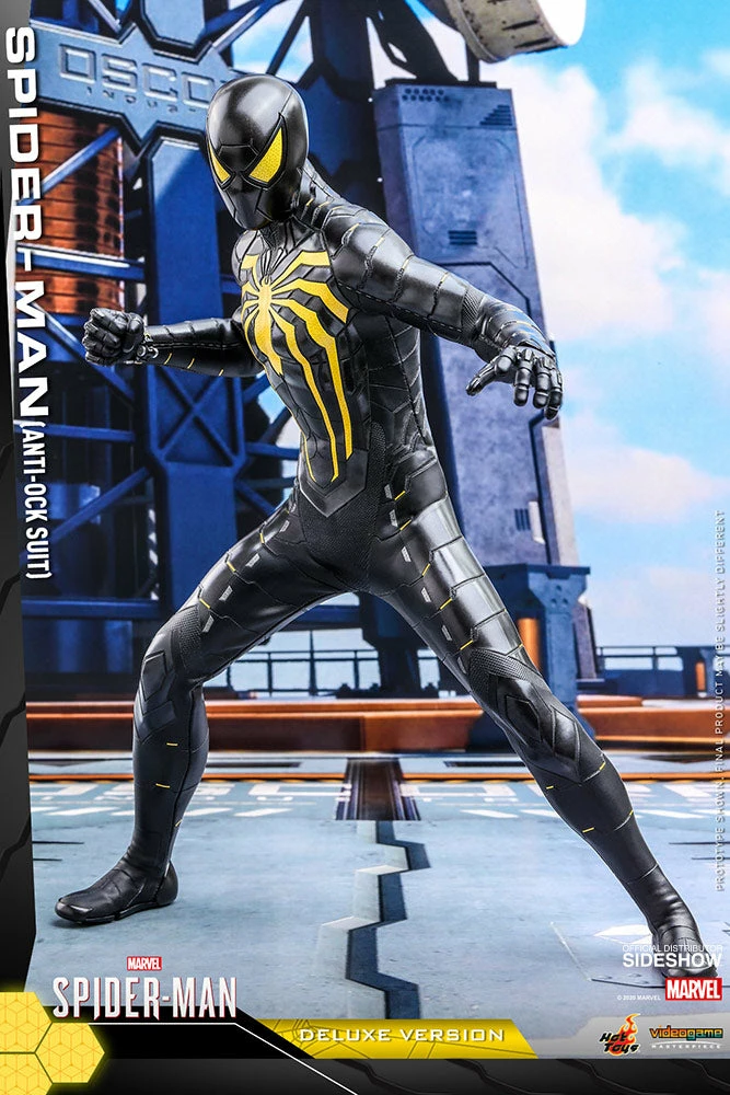 Maybang's Collectibles Hot Toys Marvel Spider-Man Game Spider-Man (Anti-Ock Suit) Deluxe 1/6 Scale 12 Action Figure 5 Maybang's Collectibles Hot Toys Marvel Spider-Man Game Spider-Man (Anti-Ock Suit) Deluxe 1/6 Scale 12 Action Figure