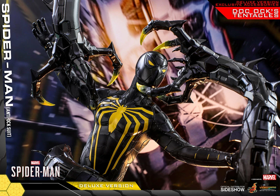 Maybang's Collectibles Hot Toys Marvel Spider-Man Game Spider-Man (Anti-Ock Suit) Deluxe 1/6 Scale 12 Action Figure 11 Maybang's Collectibles Hot Toys Marvel Spider-Man Game Spider-Man (Anti-Ock Suit) Deluxe 1/6 Scale 12 Action Figure