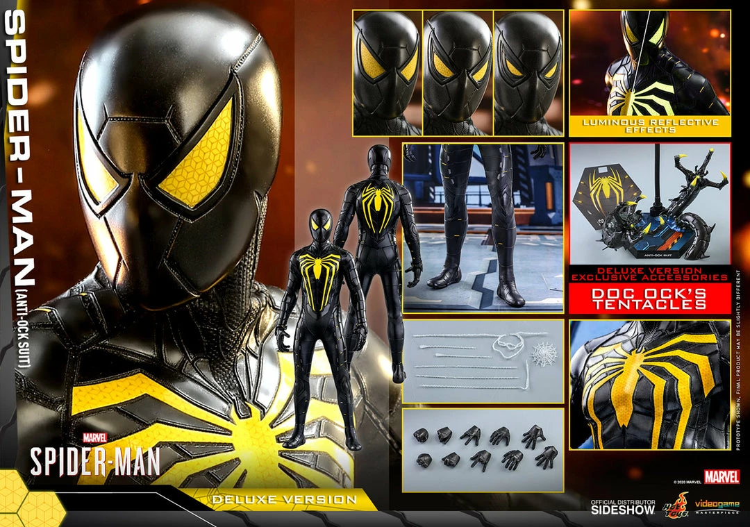 Maybang's Collectibles Hot Toys Marvel Spider-Man Game Spider-Man (Anti-Ock Suit) Deluxe 1/6 Scale 12 Action Figure 15 Maybang's Collectibles Hot Toys Marvel Spider-Man Game Spider-Man (Anti-Ock Suit) Deluxe 1/6 Scale 12 Action Figure