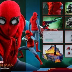 Maybang's Collectibles Hot Toys Marvel Comics Spider-Man Far From Home Spider-Man (Homemade Suit) 1/6 Scale Figure