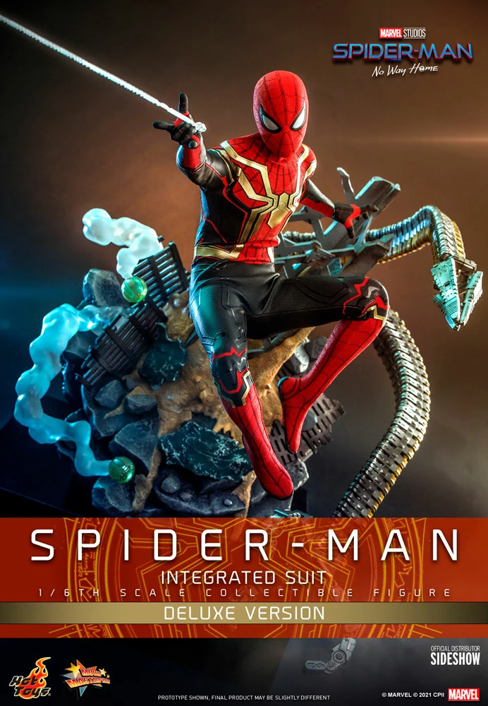 Maybang's Collectibles Hot Toys Marvel Spider-Man No Way Home Spider-Man (Integrated Suit) Deluxe Version 1/6 Scale 12" Collectible Figure 1 Maybang's Collectibles Hot Toys Marvel Spider-Man No Way Home Spider-Man (Integrated Suit) Deluxe Version 1/6 Scale 12" Collectible Figure