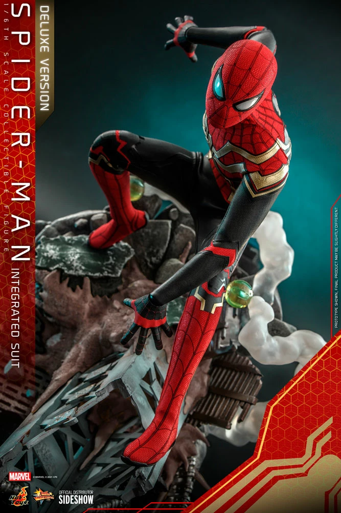 Maybang's Collectibles Hot Toys Marvel Spider-Man No Way Home Spider-Man (Integrated Suit) Deluxe Version 1/6 Scale 12" Collectible Figure 13 Maybang's Collectibles Hot Toys Marvel Spider-Man No Way Home Spider-Man (Integrated Suit) Deluxe Version 1/6 Scale 12" Collectible Figure