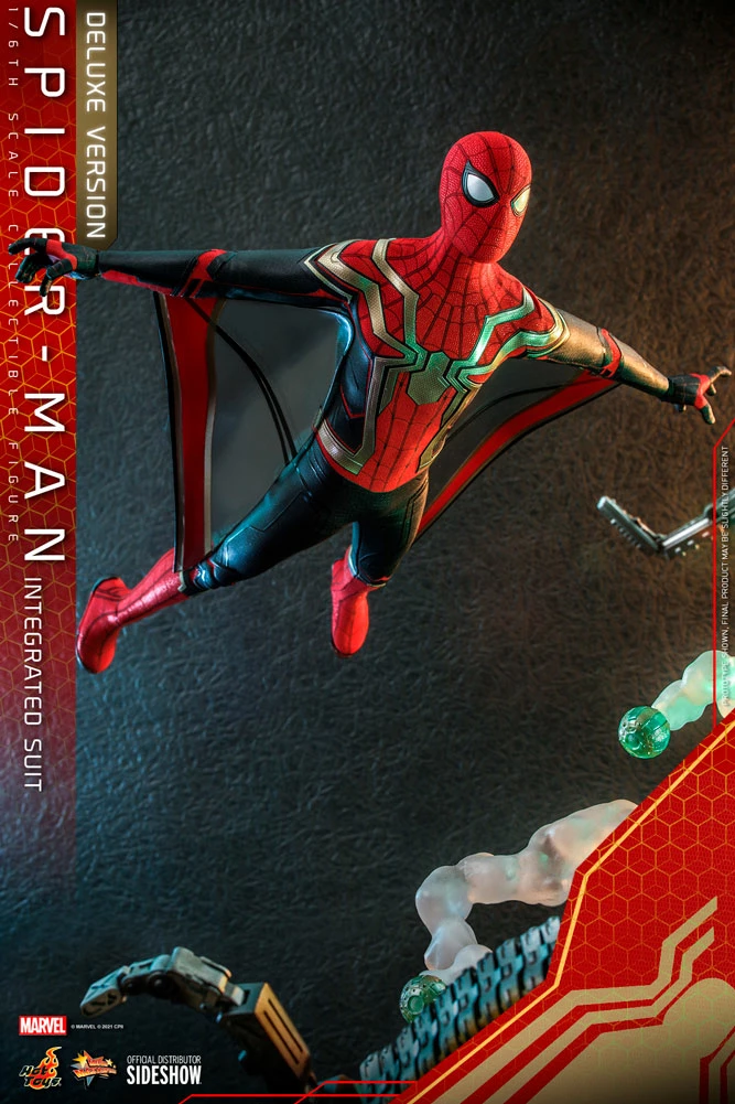 Maybang's Collectibles Hot Toys Marvel Spider-Man No Way Home Spider-Man (Integrated Suit) Deluxe Version 1/6 Scale 12" Collectible Figure 14 Maybang's Collectibles Hot Toys Marvel Spider-Man No Way Home Spider-Man (Integrated Suit) Deluxe Version 1/6 Scale 12" Collectible Figure