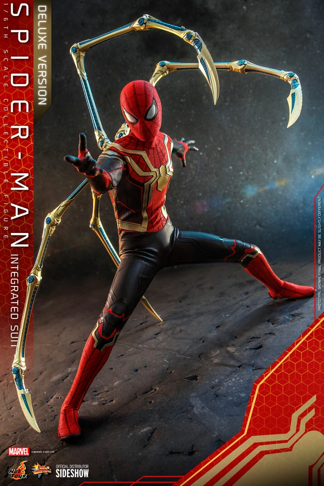 Maybang's Collectibles Hot Toys Marvel Spider-Man No Way Home Spider-Man (Integrated Suit) Deluxe Version 1/6 Scale 12" Collectible Figure 15 Maybang's Collectibles Hot Toys Marvel Spider-Man No Way Home Spider-Man (Integrated Suit) Deluxe Version 1/6 Scale 12" Collectible Figure