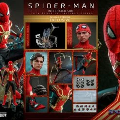Maybang's Collectibles Hot Toys Marvel Spider-Man No Way Home Spider-Man (Integrated Suit) Deluxe Version 1/6 Scale 12" Collectible Figure 38 Maybang's Collectibles Hot Toys Marvel Spider-Man No Way Home Spider-Man (Integrated Suit) Deluxe Version 1/6 Scale 12