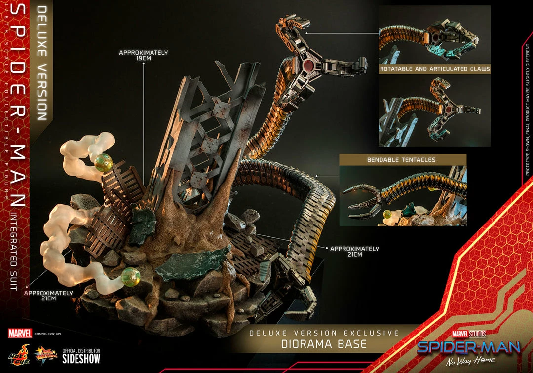Maybang's Collectibles Hot Toys Marvel Spider-Man No Way Home Spider-Man (Integrated Suit) Deluxe Version 1/6 Scale 12" Collectible Figure 20 Maybang's Collectibles Hot Toys Marvel Spider-Man No Way Home Spider-Man (Integrated Suit) Deluxe Version 1/6 Scale 12" Collectible Figure