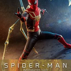 Maybang's Collectibles Hot Toys Marvel Spider-Man No Way Home Spider-Man (Integrated Suit) 1/6 Scale 12" Collectible Figure