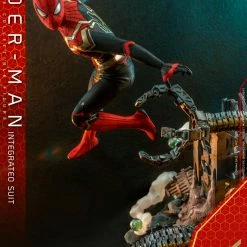 Maybang's Collectibles Hot Toys Marvel Spider-Man No Way Home Spider-Man (Integrated Suit) 1/6 Scale 12" Collectible Figure
