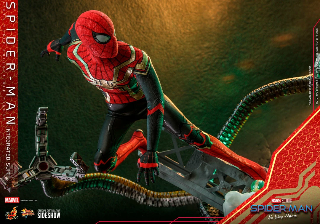 Maybang's Collectibles Hot Toys Marvel Spider-Man No Way Home Spider-Man (Integrated Suit) 1/6 Scale 12" Collectible Figure 14 Maybang's Collectibles Hot Toys Marvel Spider-Man No Way Home Spider-Man (Integrated Suit) 1/6 Scale 12" Collectible Figure