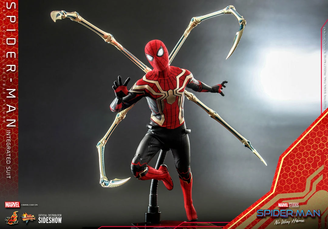 Maybang's Collectibles Hot Toys Marvel Spider-Man No Way Home Spider-Man (Integrated Suit) 1/6 Scale 12" Collectible Figure 15 Maybang's Collectibles Hot Toys Marvel Spider-Man No Way Home Spider-Man (Integrated Suit) 1/6 Scale 12" Collectible Figure