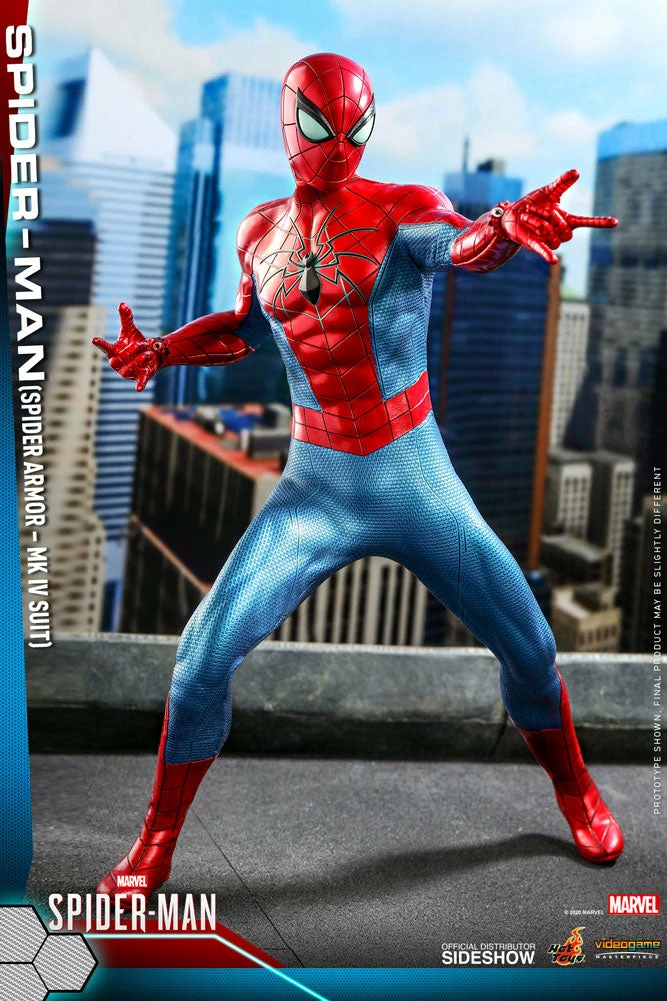 Maybang's Collectibles Hot Toys Marvel Spider-Man Game Spider-Man (Spider Armor - MK IV Suit) 1/6 Scale 12 Action Figure 4 Maybang's Collectibles Hot Toys Marvel Spider-Man Game Spider-Man (Spider Armor - MK IV Suit) 1/6 Scale 12 Action Figure