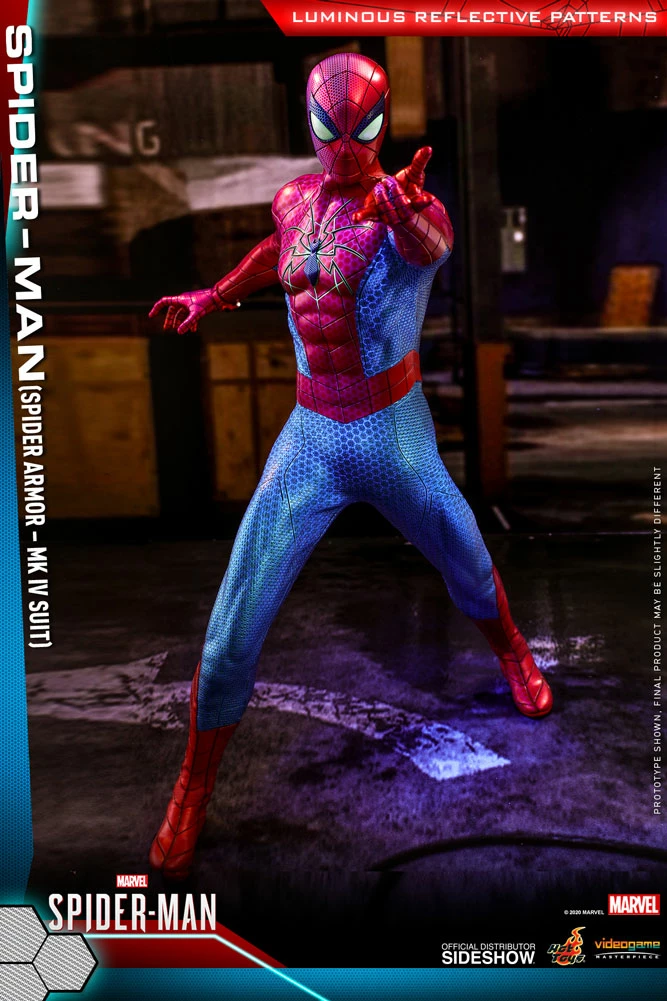 Maybang's Collectibles Hot Toys Marvel Spider-Man Game Spider-Man (Spider Armor - MK IV Suit) 1/6 Scale 12 Action Figure 6 Maybang's Collectibles Hot Toys Marvel Spider-Man Game Spider-Man (Spider Armor - MK IV Suit) 1/6 Scale 12 Action Figure