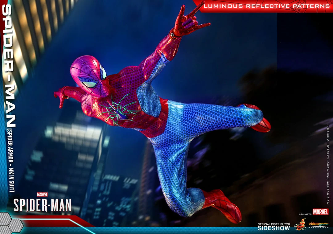 Maybang's Collectibles Hot Toys Marvel Spider-Man Game Spider-Man (Spider Armor - MK IV Suit) 1/6 Scale 12 Action Figure 14 Maybang's Collectibles Hot Toys Marvel Spider-Man Game Spider-Man (Spider Armor - MK IV Suit) 1/6 Scale 12 Action Figure