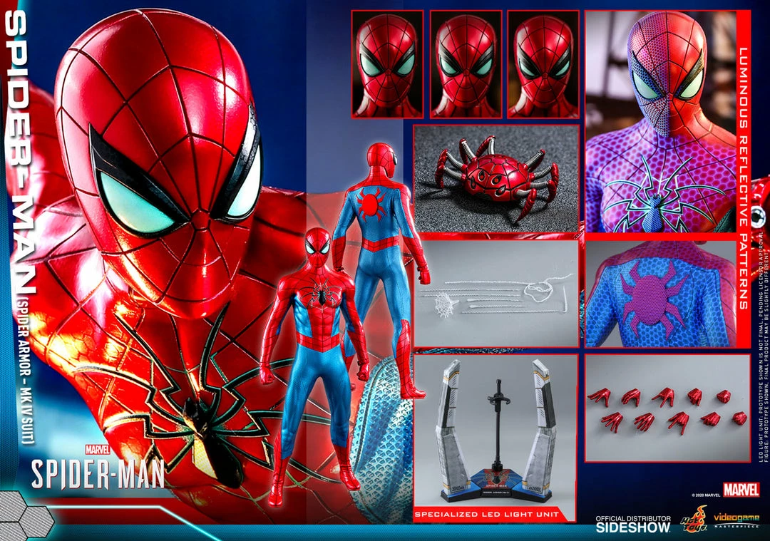 Maybang's Collectibles Hot Toys Marvel Spider-Man Game Spider-Man (Spider Armor - MK IV Suit) 1/6 Scale 12 Action Figure 17 Maybang's Collectibles Hot Toys Marvel Spider-Man Game Spider-Man (Spider Armor - MK IV Suit) 1/6 Scale 12 Action Figure