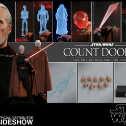 Maybang's Collectibles Hot Toys Star Wars Episode II Attack Of The Clones Count Dooku 1/6 Scale Figure