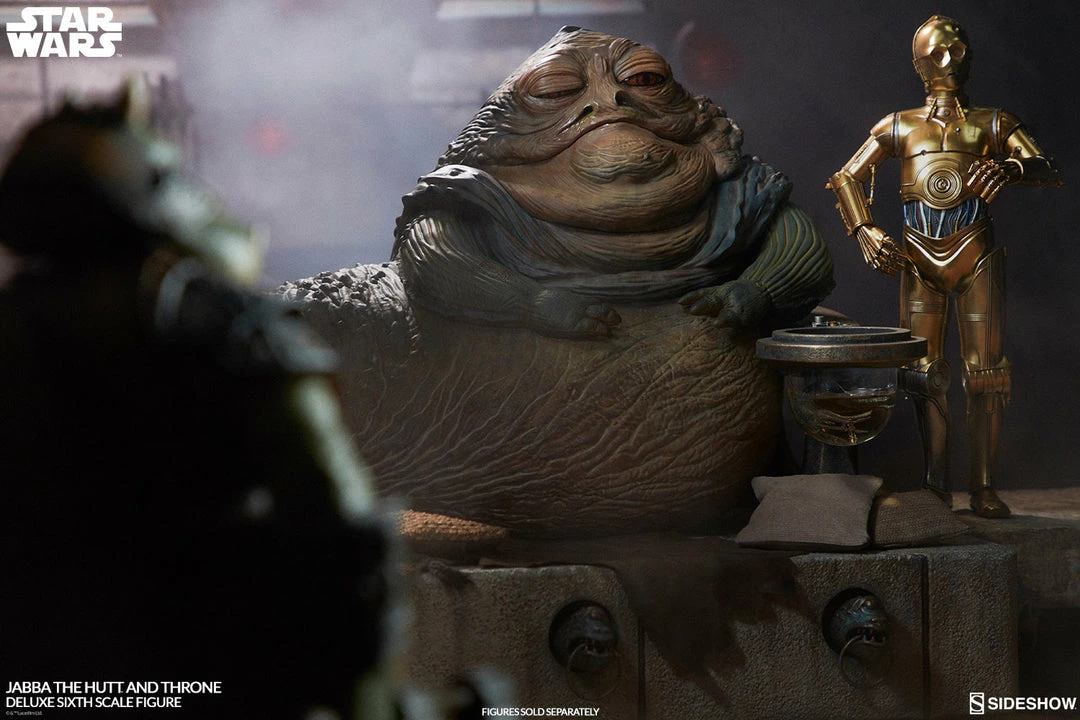 Vendor-unknown Sideshow Collectibles Sideshow Star Wars Jabba The Hutt And Throne Deluxe 1/6 Scale Figure 31 Vendor-unknown Sideshow Collectibles Sideshow Star Wars Jabba The Hutt And Throne Deluxe 1/6 Scale Figure
