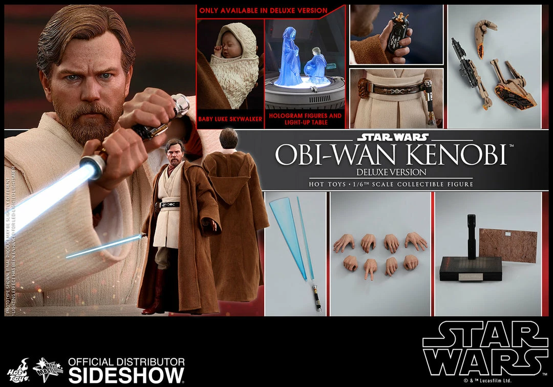 Vendor-unknown Hot Toys Star Wars Episode III Revenge Of The Sith Obi-Wan Kenobi (Deluxe Version) 1/6 Scale Figure 26 Vendor-unknown Hot Toys Star Wars Episode III Revenge Of The Sith Obi-Wan Kenobi (Deluxe Version) 1/6 Scale Figure