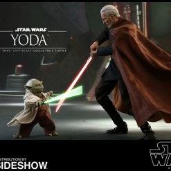 Maybang's Collectibles Hot Toys Star Wars Episode II Attack Of The Clones Master Yoda 1/6 Scale Figure