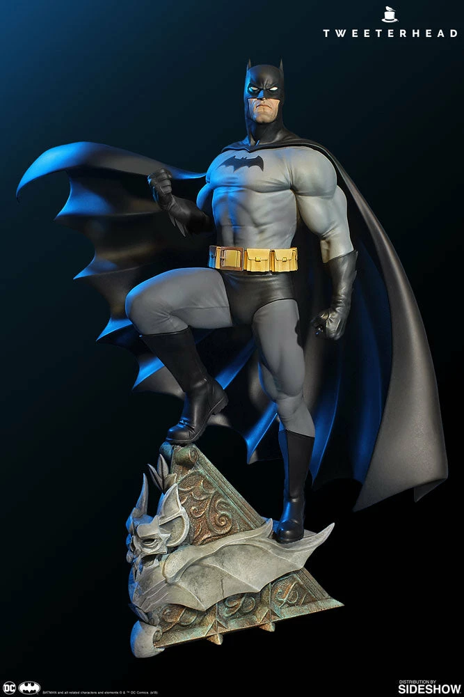 Maybang's Collectibles Tweeterhead DC Comics Super Powers Collection Batman Black & Gray Variant Maquette Statue 1 Maybang's Collectibles Tweeterhead DC Comics Super Powers Collection Batman Black & Gray Variant Maquette Statue