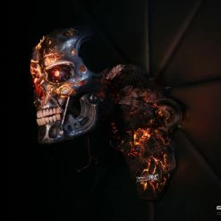 Maybang's Collectibles PureArts T-800 Battle Damaged Life-Size Art Mask