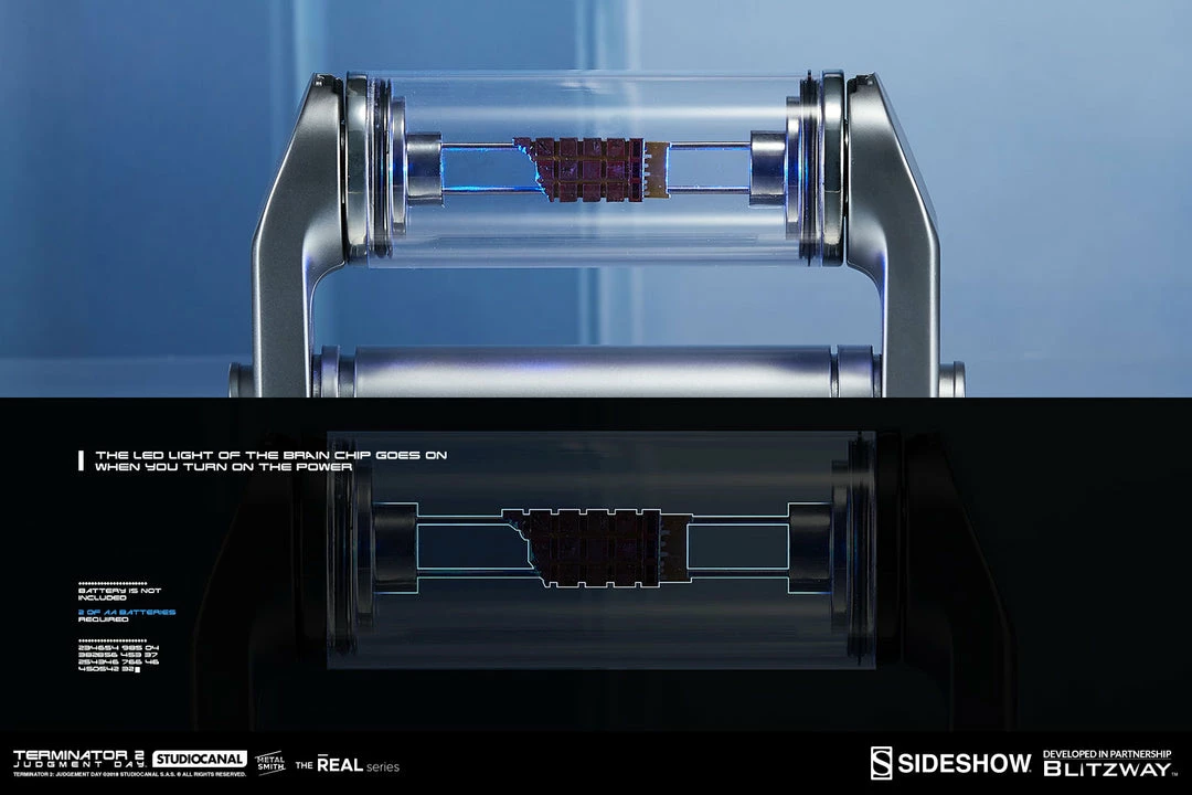 Maybang's Collectibles Blitzway The Real Series 1:1 Scale Movie Prop Replica Terminator T-800 Endoskeleton Arm And Brain Chip Set Sideshow Collectibles 7 Maybang's Collectibles Blitzway The Real Series 1:1 Scale Movie Prop Replica Terminator T-800 Endoskeleton Arm And Brain Chip Set Sideshow Collectibles