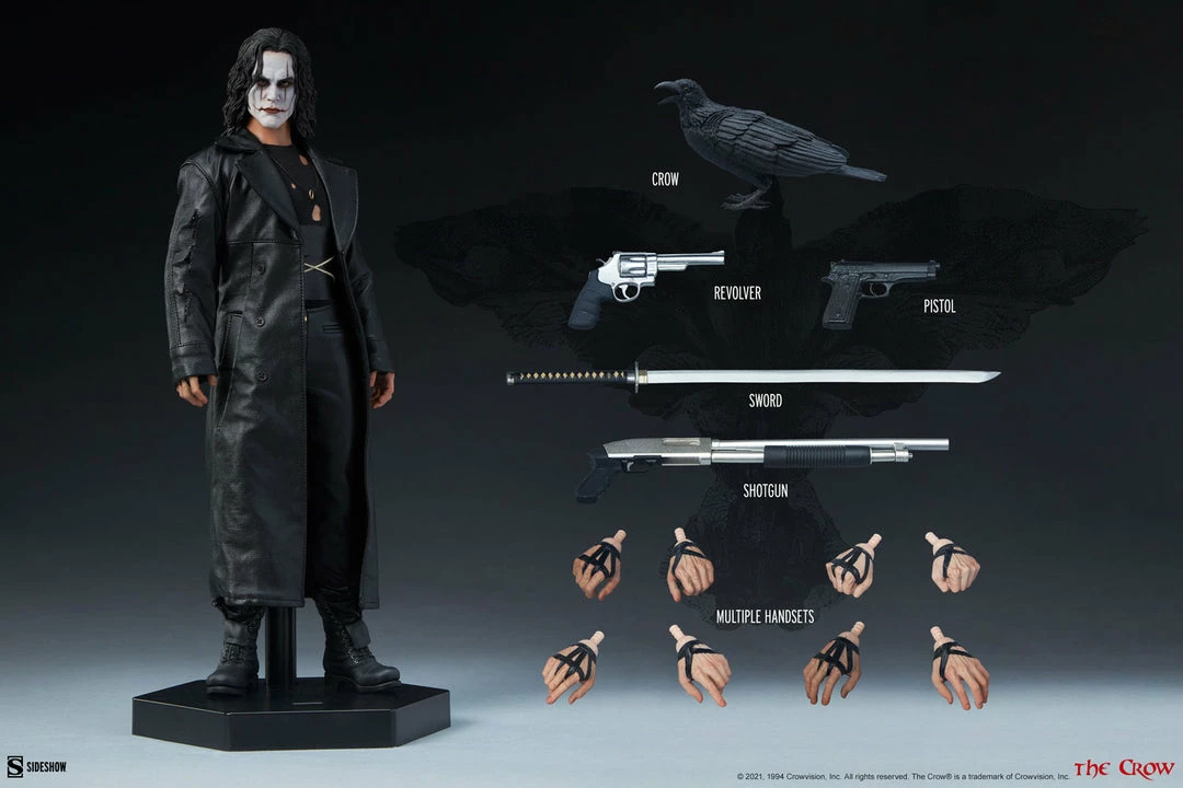 Maybang's Collectibles Sideshow The Crow The Crow Eric Draven 1/6 Scale 12" Collectible Figure Sideshow Collectibles 11 Maybang's Collectibles Sideshow The Crow The Crow Eric Draven 1/6 Scale 12" Collectible Figure Sideshow Collectibles