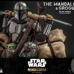 Maybang's Collectibles Hot Toys Star Wars The Mandalorian - Television Masterpiece Series The Mandalorian And Grogu (Deluxe Version) 1/6 Scale 12
