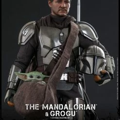 Maybang's Collectibles Hot Toys Star Wars The Mandalorian - Television Masterpiece Series The Mandalorian And Grogu 1/6 Scale 12" Collectible Figure
