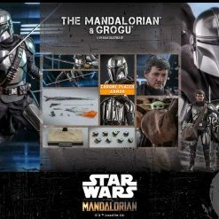 Maybang's Collectibles Hot Toys Star Wars The Mandalorian - Television Masterpiece Series The Mandalorian And Grogu 1/6 Scale 12