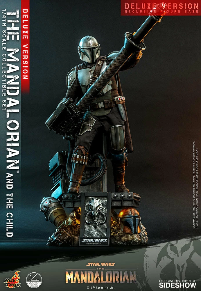 Maybang's Collectibles Hot Toys Star Wars The Mandalorian And The Child (Deluxe Set) 1/4 Quarter Scale Collectible Figure Set 12 Maybang's Collectibles Hot Toys Star Wars The Mandalorian And The Child (Deluxe Set) 1/4 Quarter Scale Collectible Figure Set