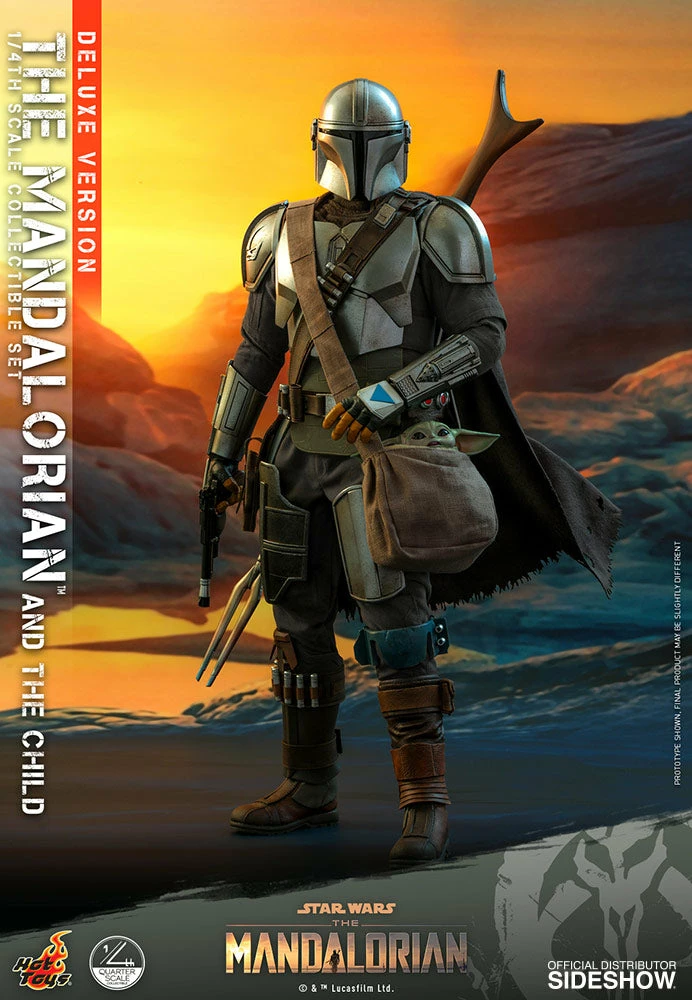 Maybang's Collectibles Hot Toys Star Wars The Mandalorian And The Child (Deluxe Set) 1/4 Quarter Scale Collectible Figure Set 24 Maybang's Collectibles Hot Toys Star Wars The Mandalorian And The Child (Deluxe Set) 1/4 Quarter Scale Collectible Figure Set