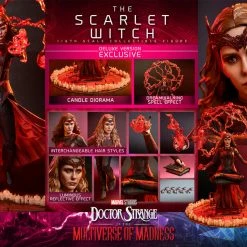 Maybang's Collectibles Hot Toys Marvel Doctor Strange In The Multiverse Of Madness The Scarlet Witch (Deluxe Version) 1/6 Scale Collectible Figure