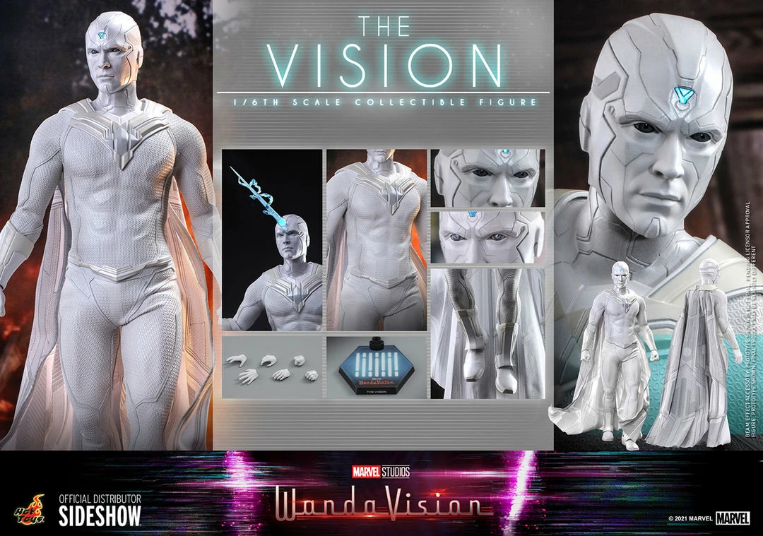 Maybang's Collectibles Hot Toys Marvel WandaVision Television Masterpiece Series The Vision 1/6 Scale 12" Collectible Figure 16 Maybang's Collectibles Hot Toys Marvel WandaVision Television Masterpiece Series The Vision 1/6 Scale 12" Collectible Figure