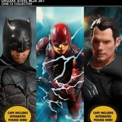 Maybang's Collectibles Mezco Toyz One:12 Collective DC Comics Zack Snyder’s Justice League Deluxe Superman, Flash & Batman Steel Boxed Set