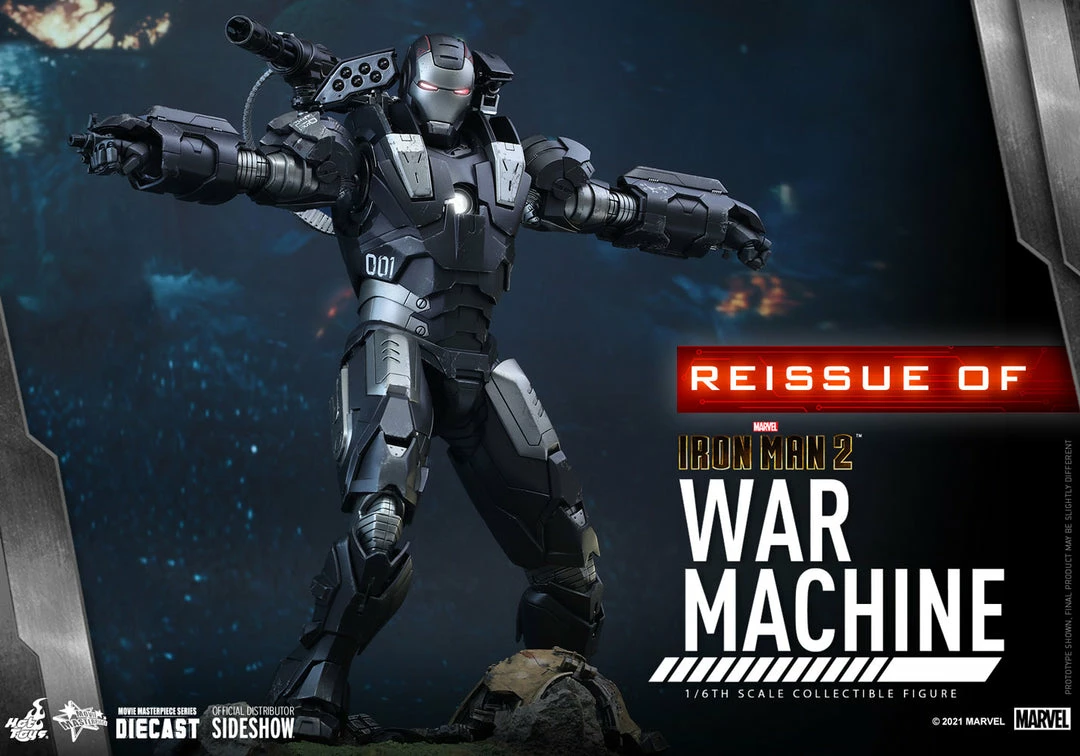 Maybang's Collectibles Hot Toys Marvel Comics Iron Man 2 War Machine Mark I (Reissue) DIECAST 1/6 Scale Collectible Figure 4 Maybang's Collectibles Hot Toys Marvel Comics Iron Man 2 War Machine Mark I (Reissue) DIECAST 1/6 Scale Collectible Figure