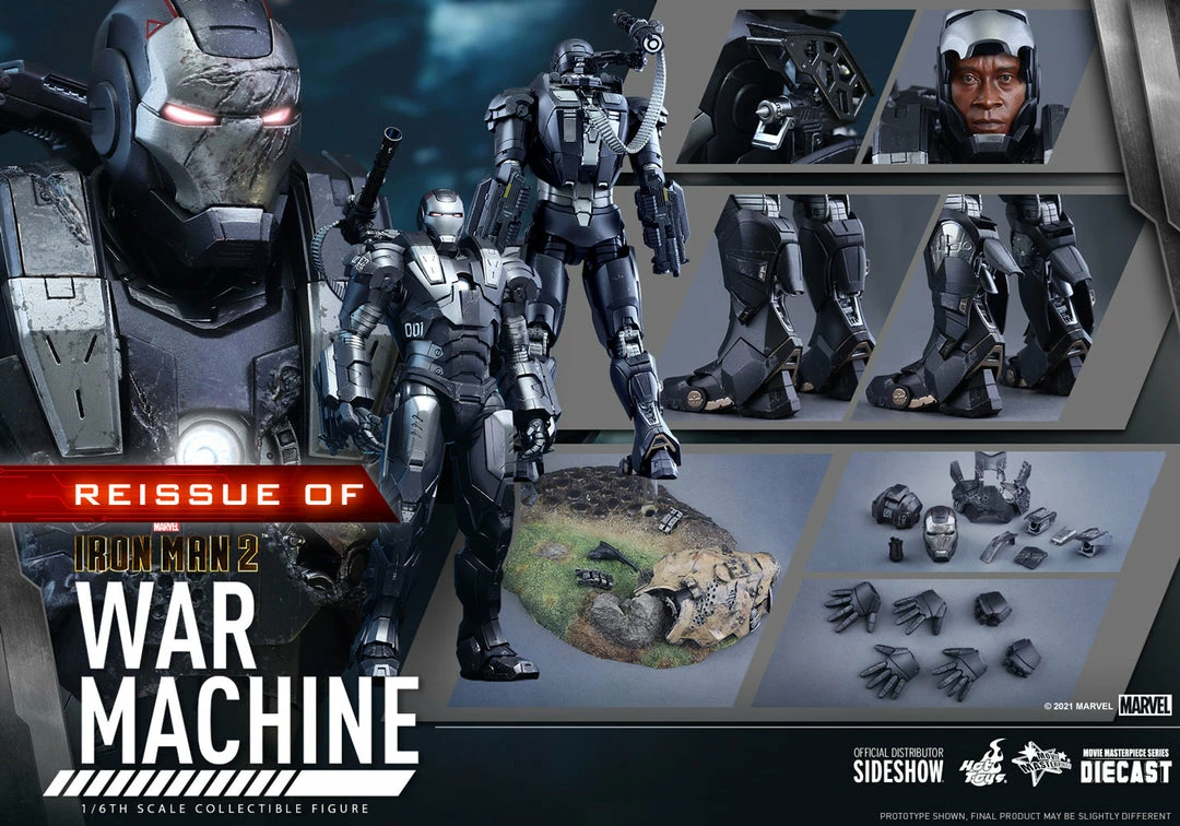 Maybang's Collectibles Hot Toys Marvel Comics Iron Man 2 War Machine Mark I (Reissue) DIECAST 1/6 Scale Collectible Figure 6 Maybang's Collectibles Hot Toys Marvel Comics Iron Man 2 War Machine Mark I (Reissue) DIECAST 1/6 Scale Collectible Figure