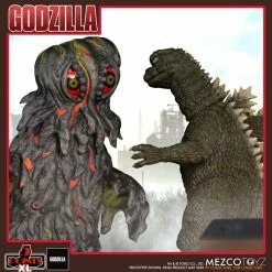 Maybang's Collectibles Mezco Toyz 5 Points XL Godzilla Vs Hedorah Godzilla & Hedorah (Final & Flying Forms) Figure Boxed Set