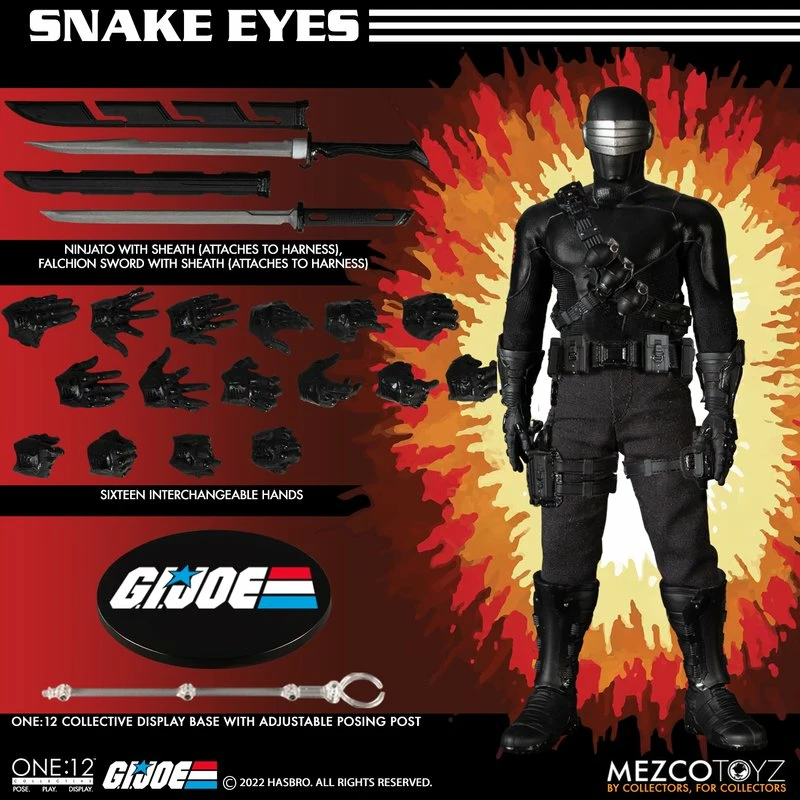 Maybang's Collectibles Mezco Toyz One12 Collective G.I. Joe Snake Eyes Deluxe Edition 1/12 Scale Collectible Figure 15 Maybang's Collectibles Mezco Toyz One12 Collective G.I. Joe Snake Eyes Deluxe Edition 1/12 Scale Collectible Figure