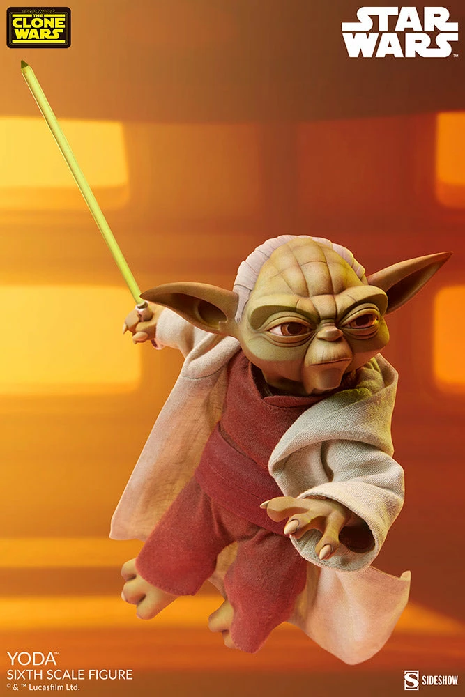 Maybang's Collectibles Sideshow Star Wars: The Clone Wars Master Yoda 1/6 Scale Collectible Figure 2 Maybang's Collectibles Sideshow Star Wars: The Clone Wars Master Yoda 1/6 Scale Collectible Figure