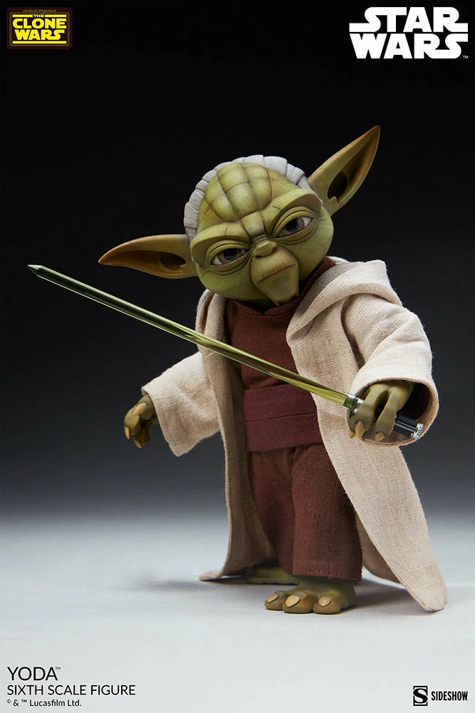 Maybang's Collectibles Sideshow Star Wars: The Clone Wars Master Yoda 1/6 Scale Collectible Figure 5 Maybang's Collectibles Sideshow Star Wars: The Clone Wars Master Yoda 1/6 Scale Collectible Figure