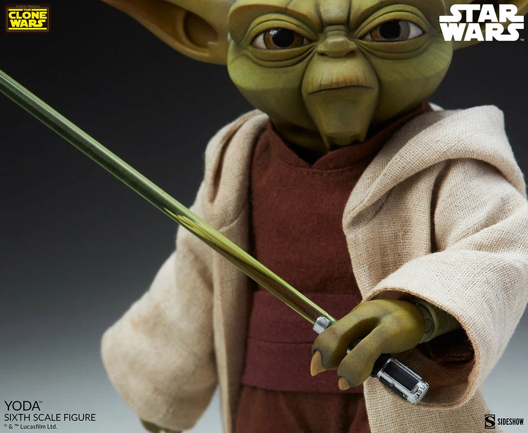 Maybang's Collectibles Sideshow Star Wars: The Clone Wars Master Yoda 1/6 Scale Collectible Figure 11 Maybang's Collectibles Sideshow Star Wars: The Clone Wars Master Yoda 1/6 Scale Collectible Figure